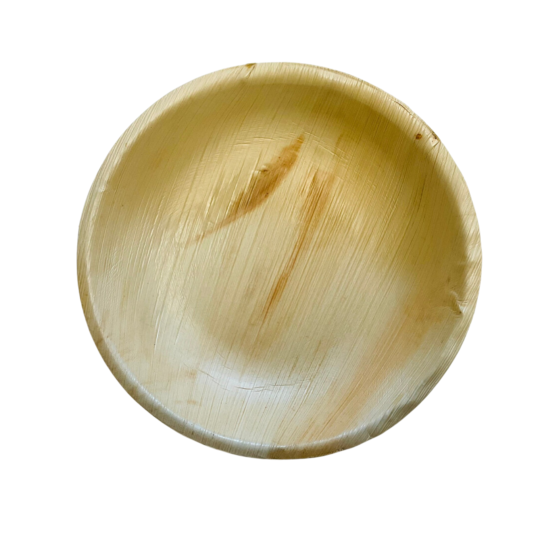 6″ Round Areca Palm Leaf Bowl